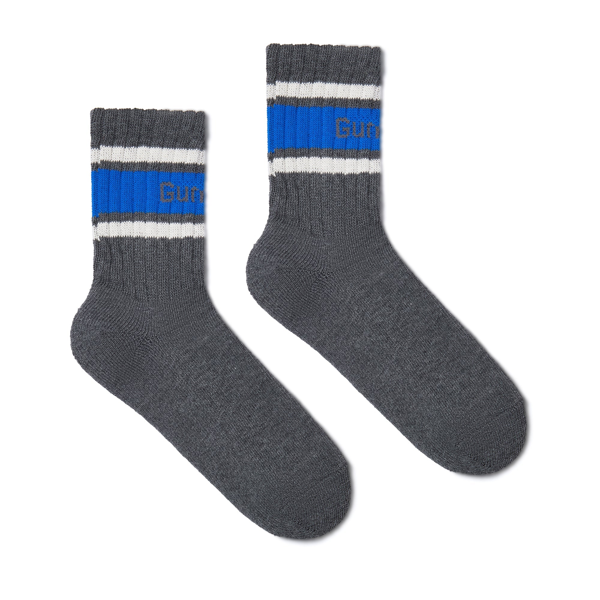 GUM Crew Sock - Women's - Grey & Blue - Image 3