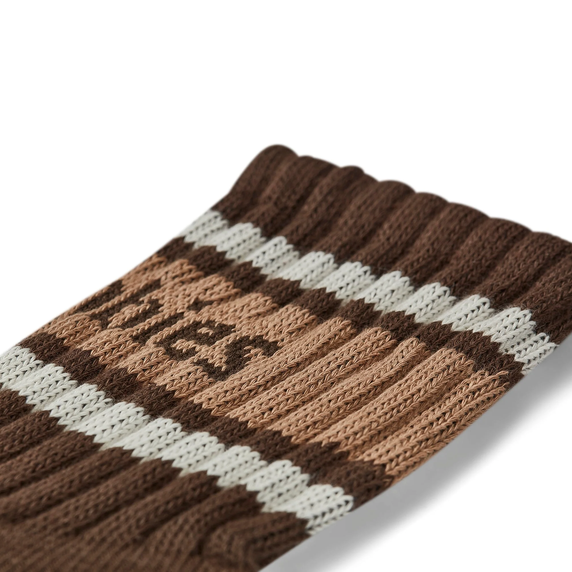 GUM Crew Sock - Men's - Chocolate & Cream - Image 3