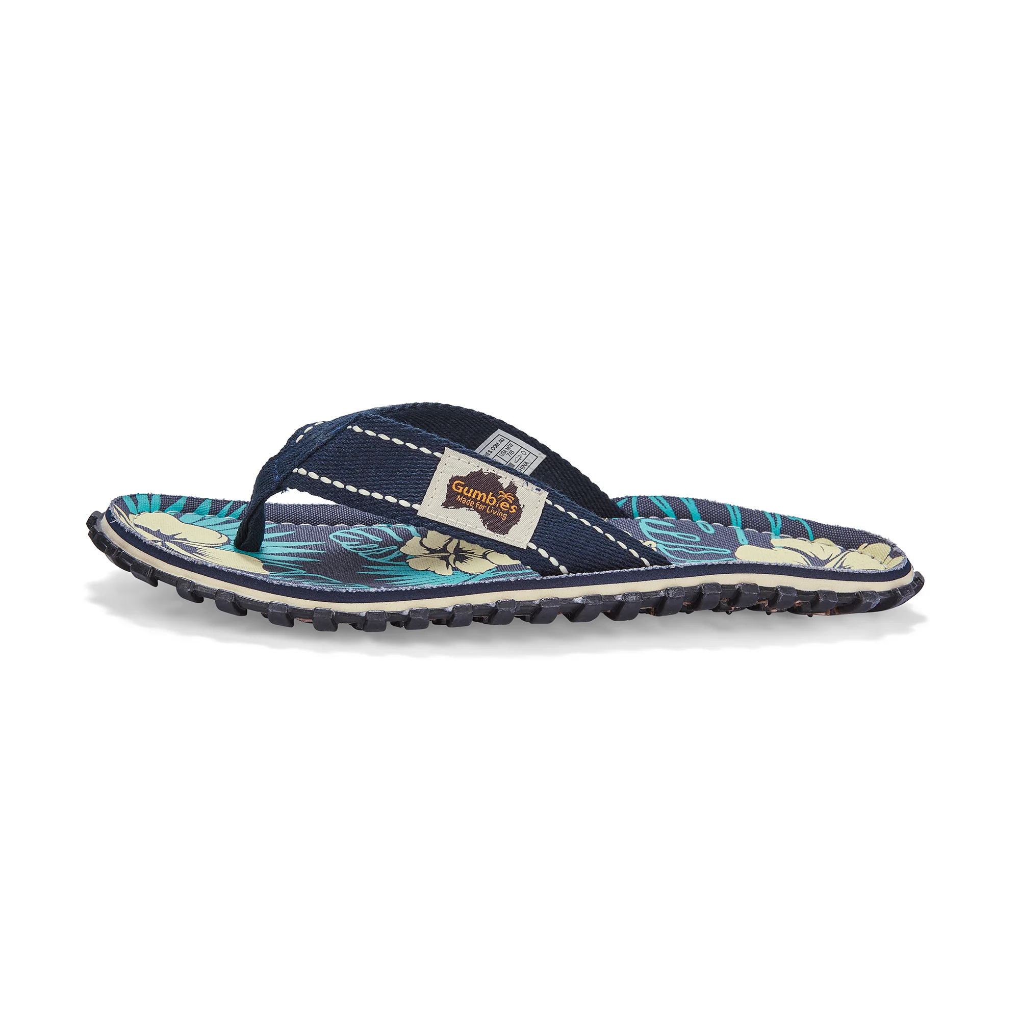 Islander Flip-Flops - Women's - Blue Hibiscus - Image 4