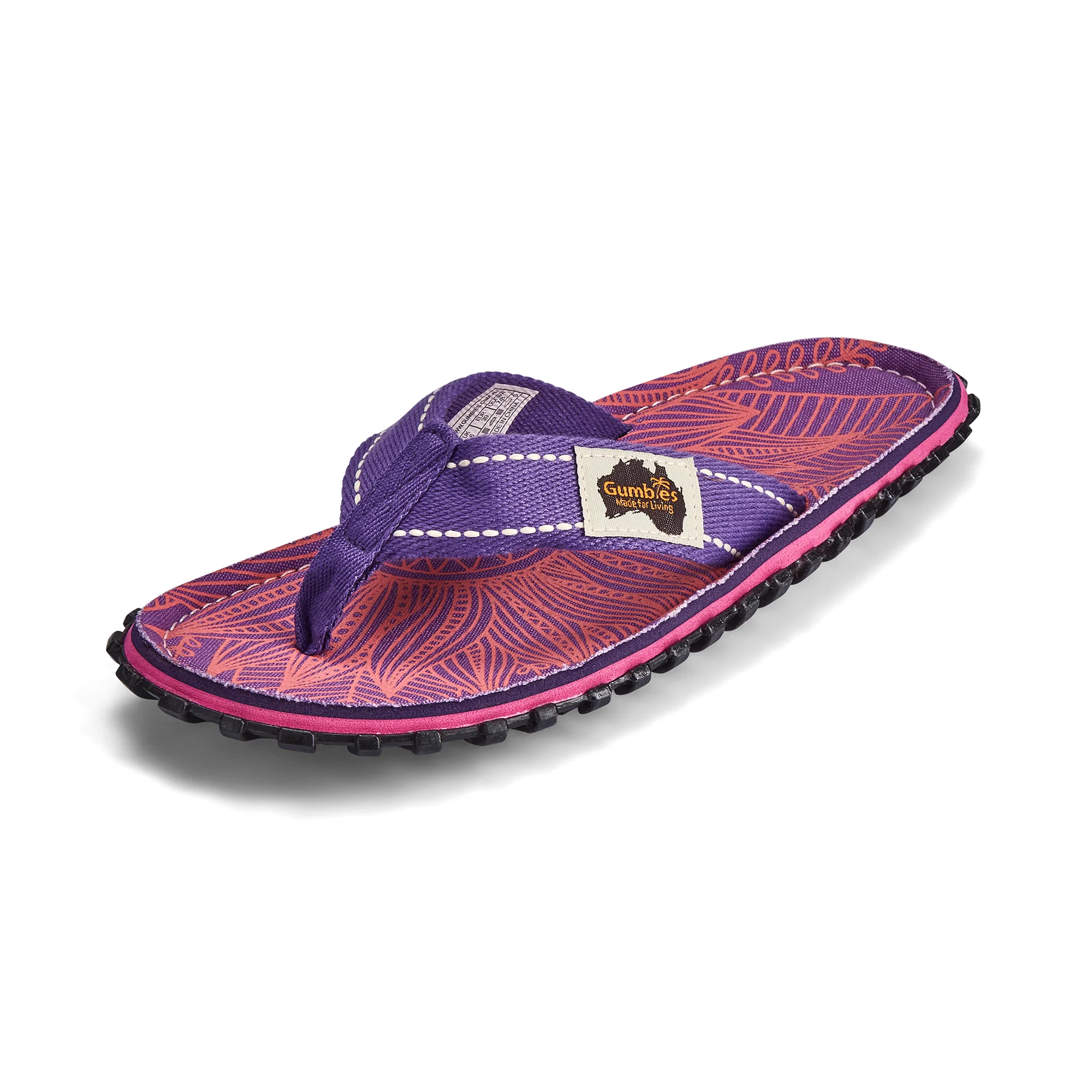Islander Flip-Flops - Women's - Purple Sunflower - Image 3