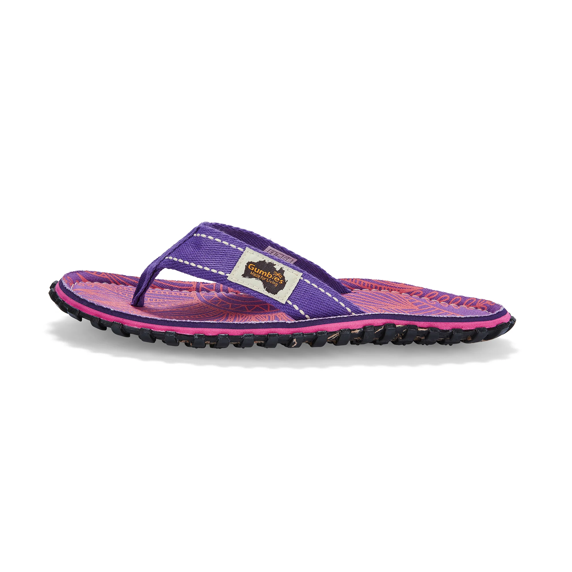 Islander Flip-Flops - Women's - Purple Sunflower - Image 6