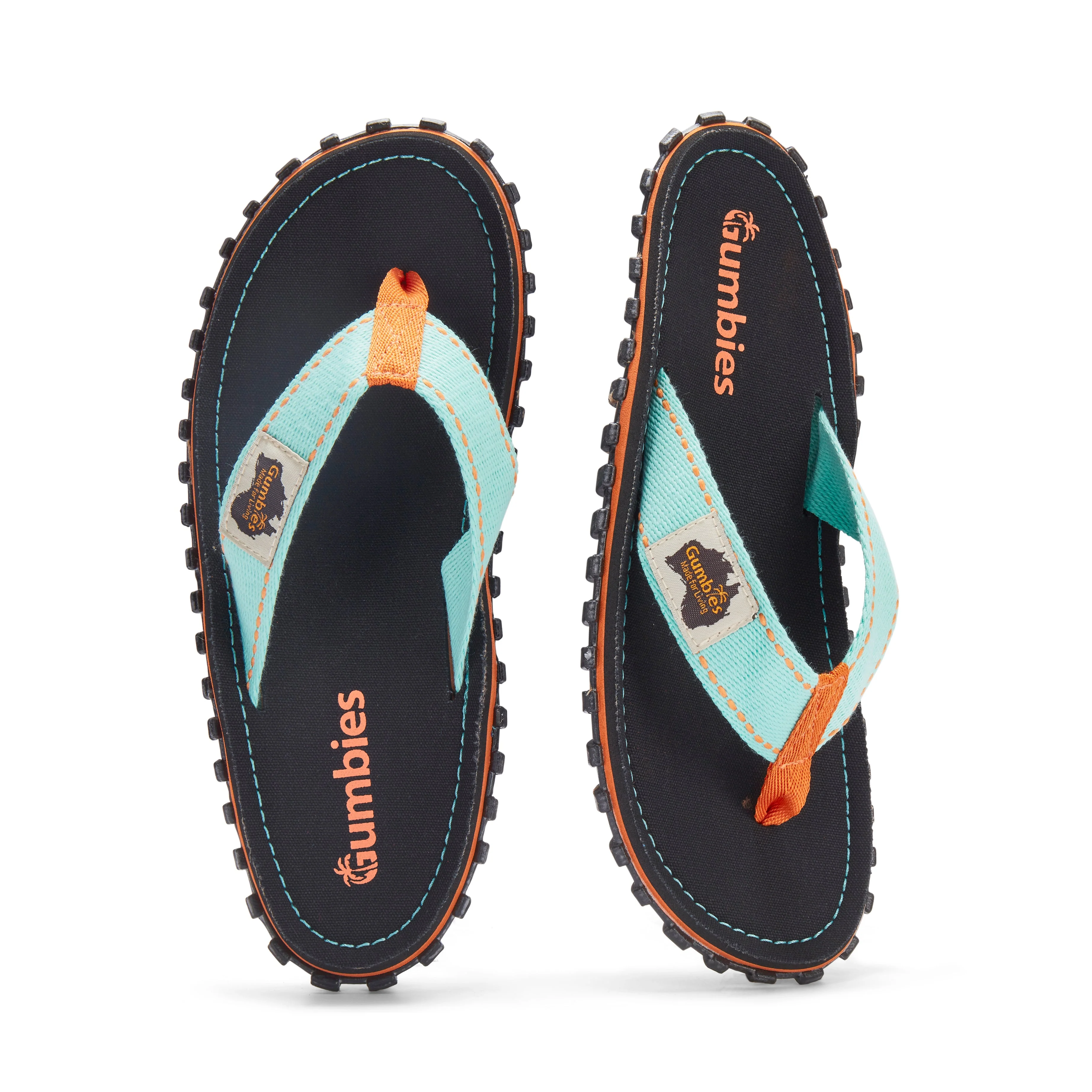 Islander Flip-Flops - Men's - Tricolor Black - Image 6