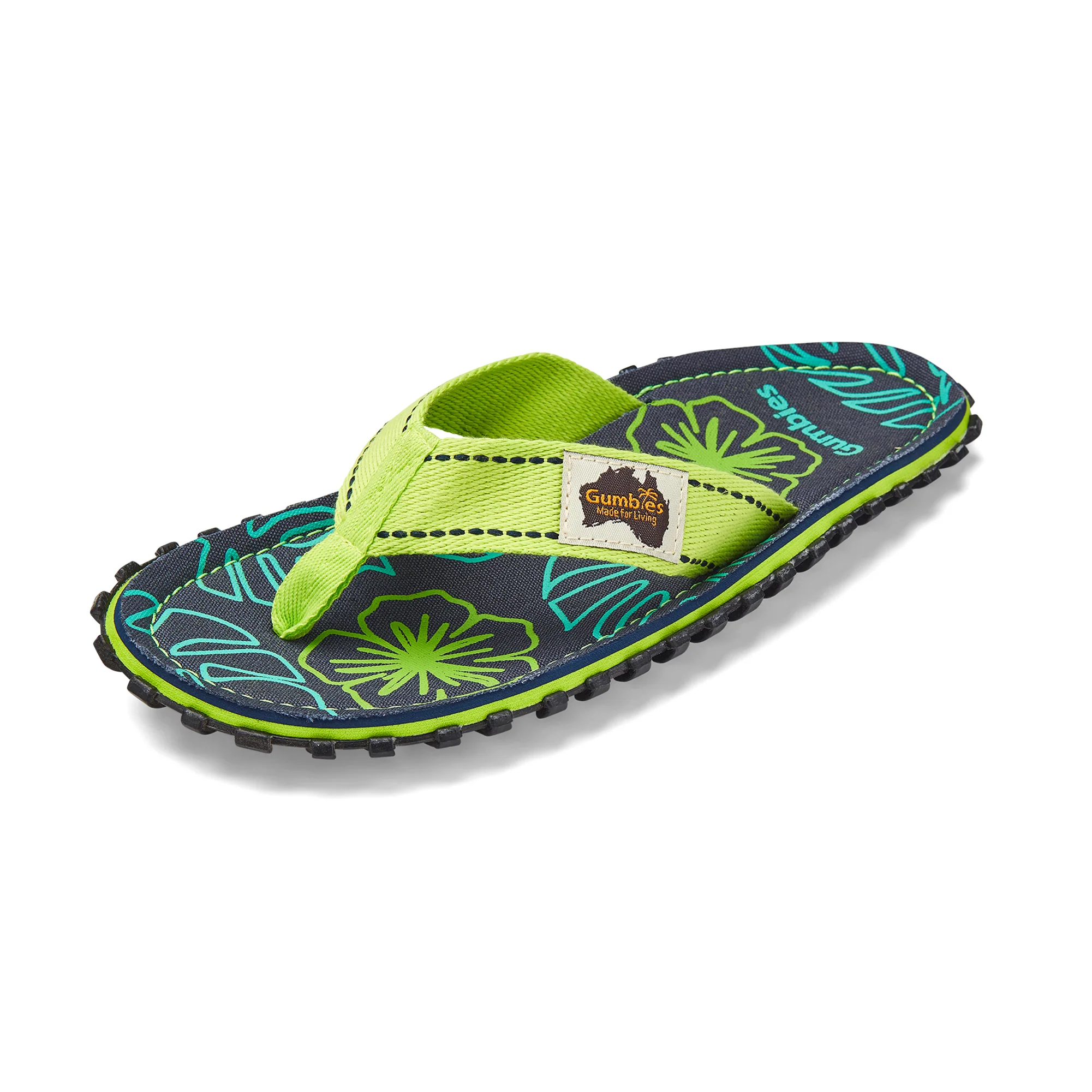 Islander Flip-Flops - Women's - Lime Hibiscus - Image 5