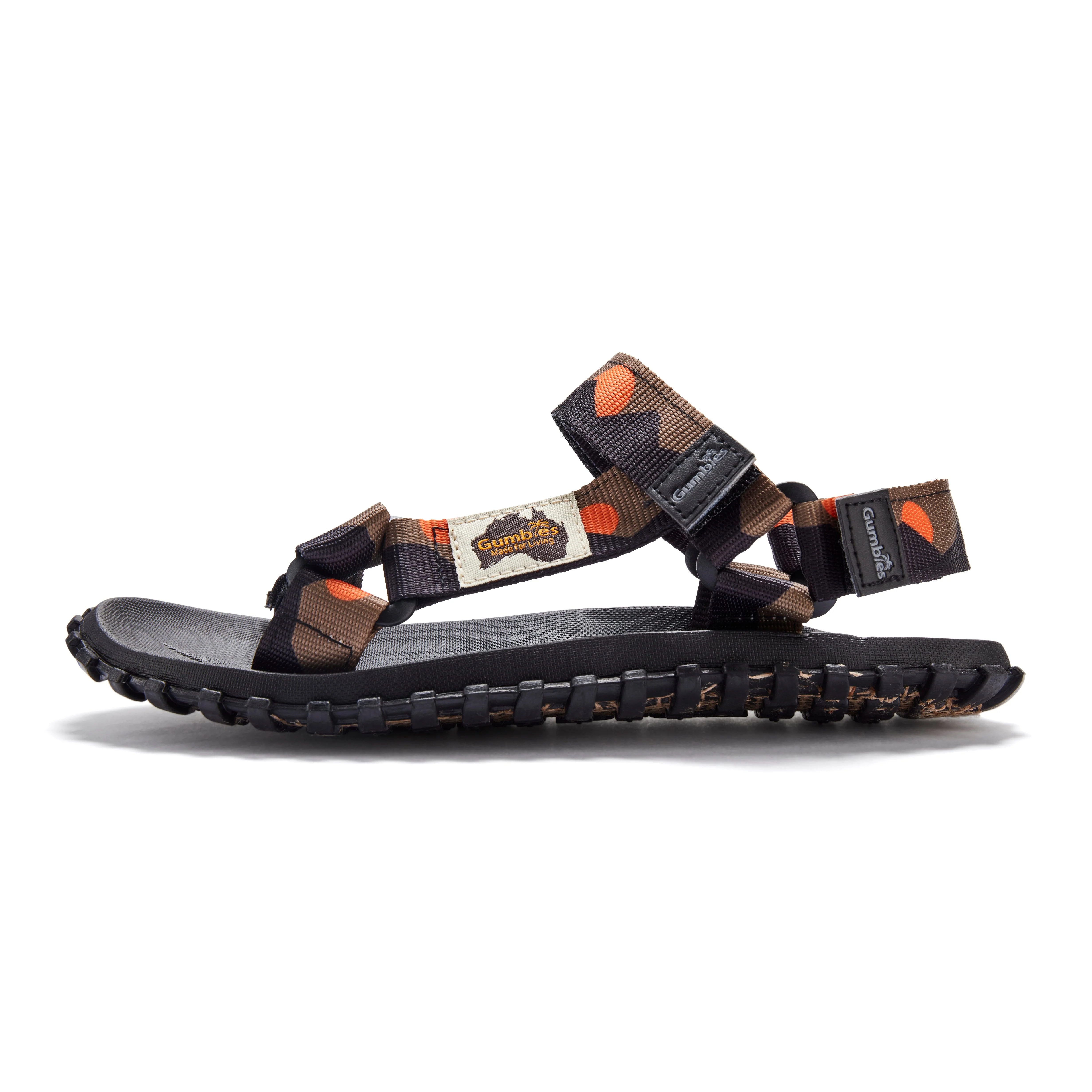 Scrambler Sandals - Men's - Khaki & Orange - Image 4